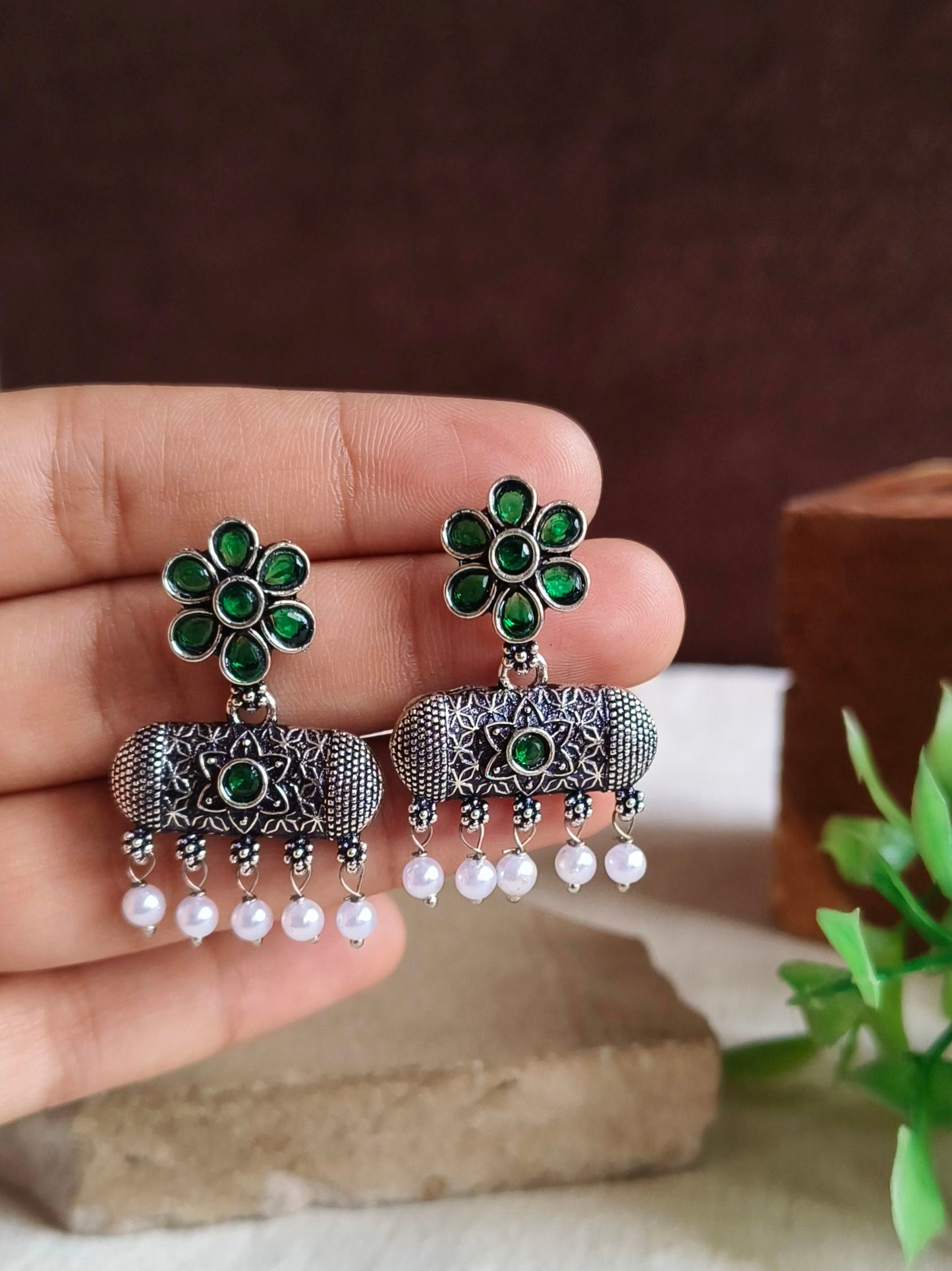 Oxidised Earrings