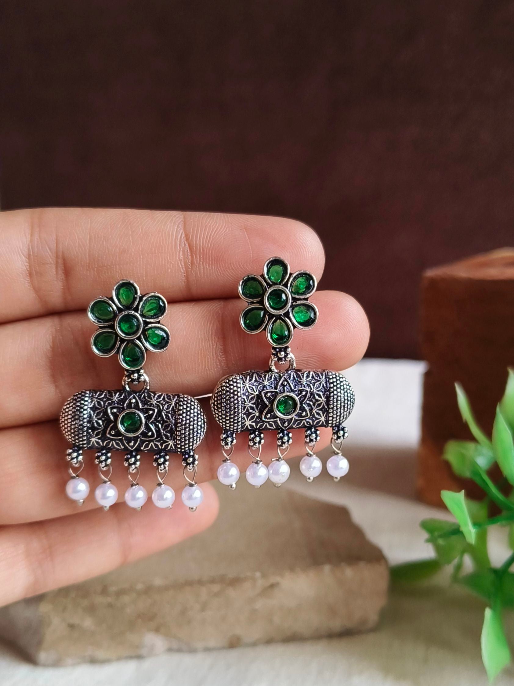 Oxidised Earrings