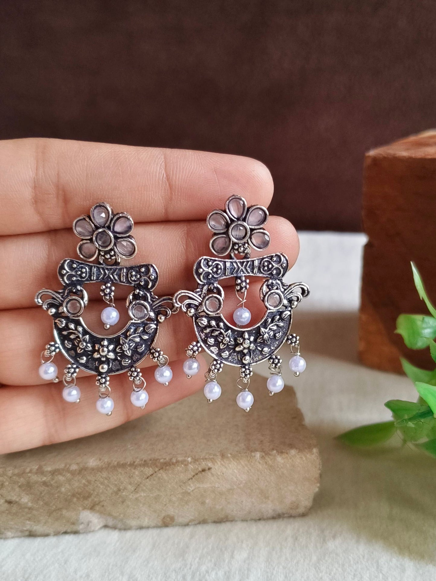 Oxidised Earrings