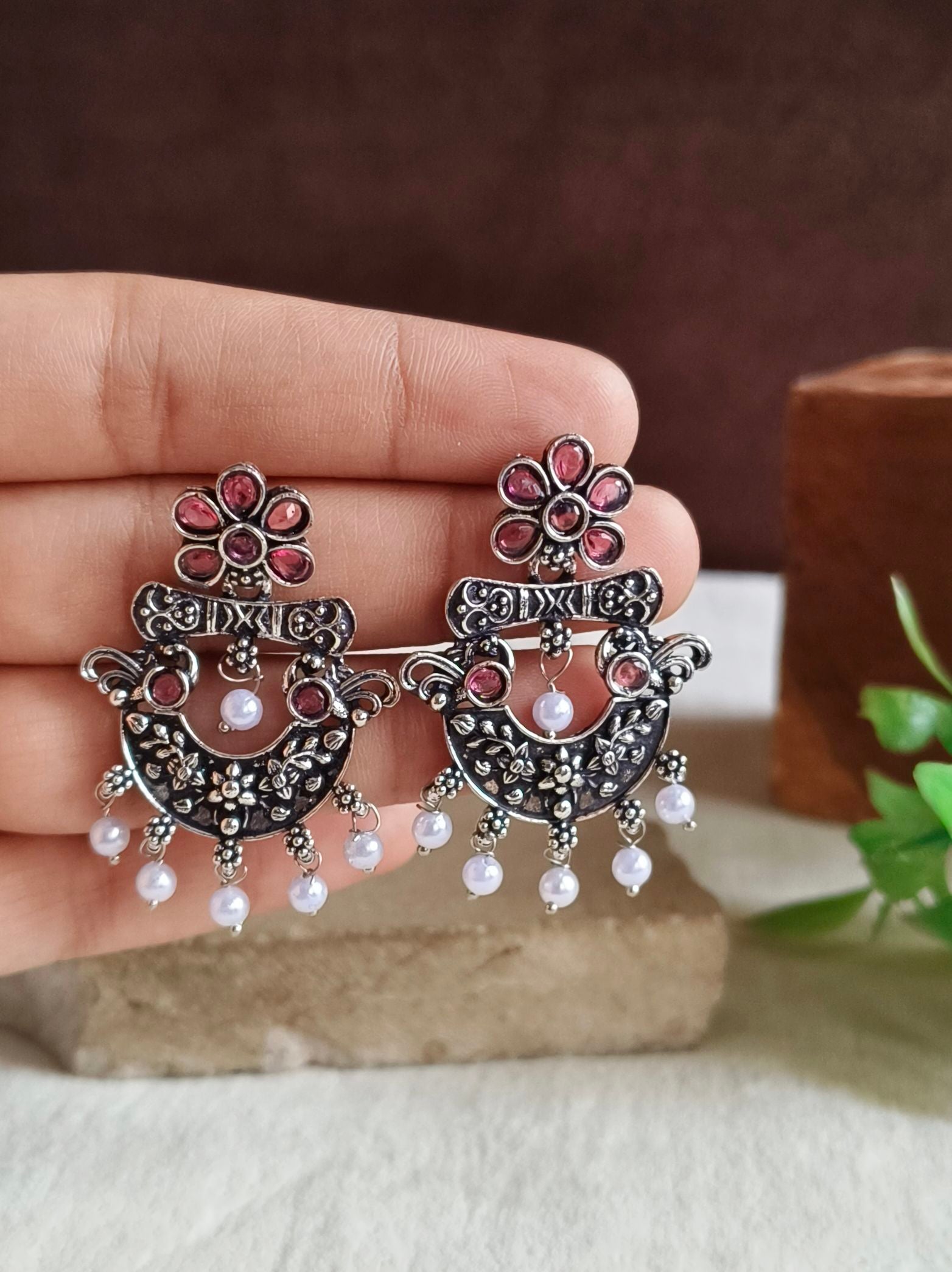 Oxidised Earrings