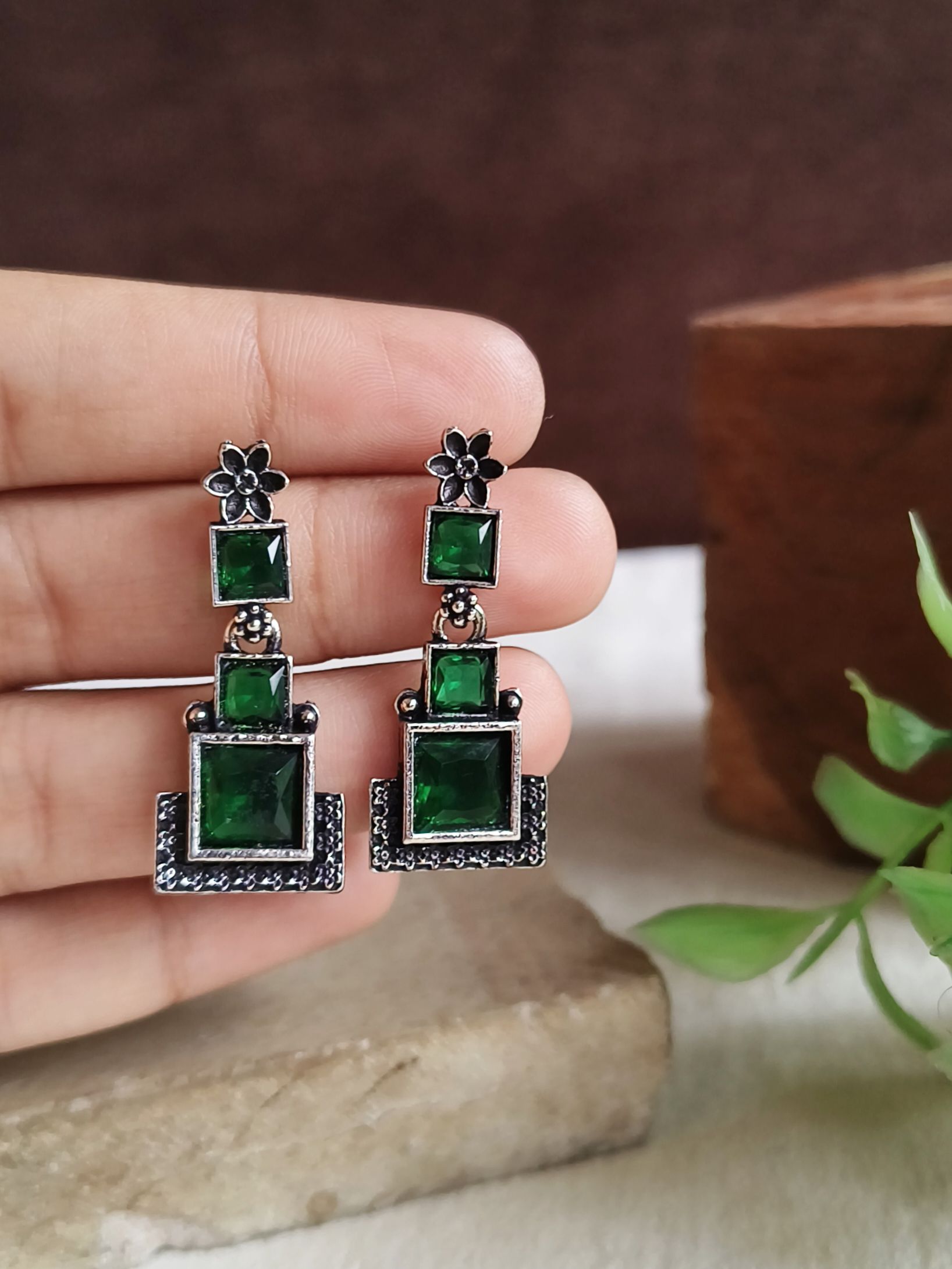 Oxidised Earrings