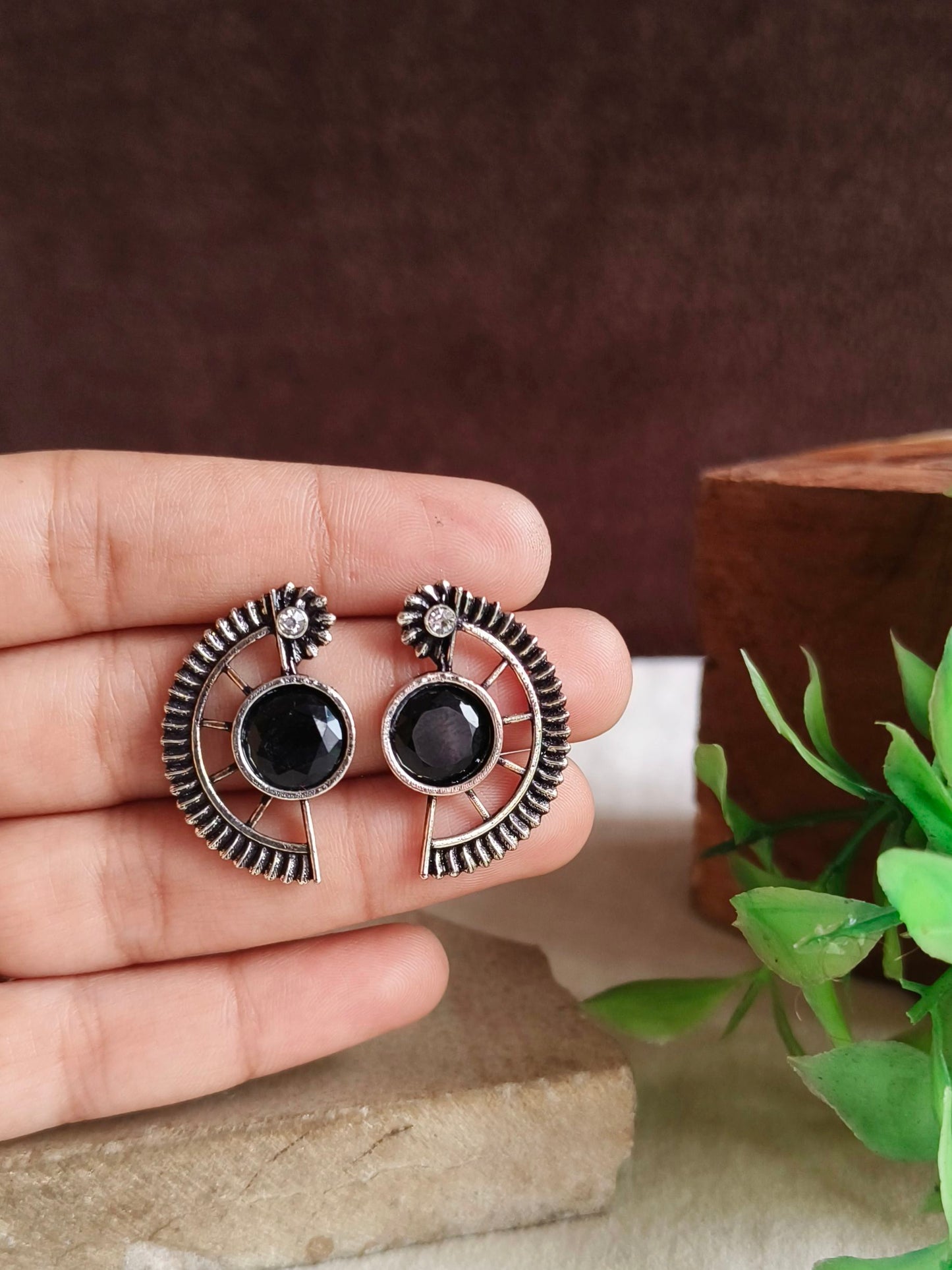 Oxidised Earrings