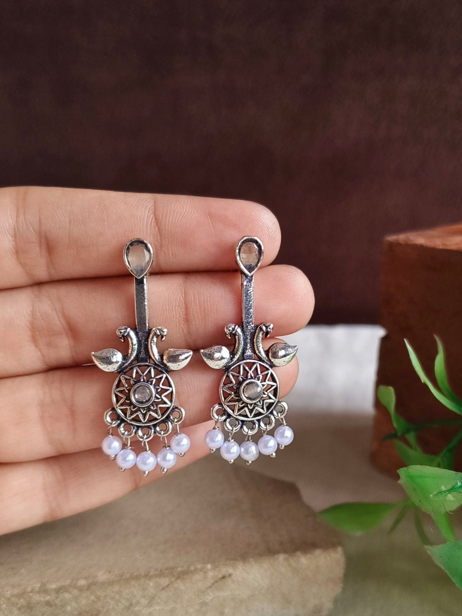 Oxidised Earrings