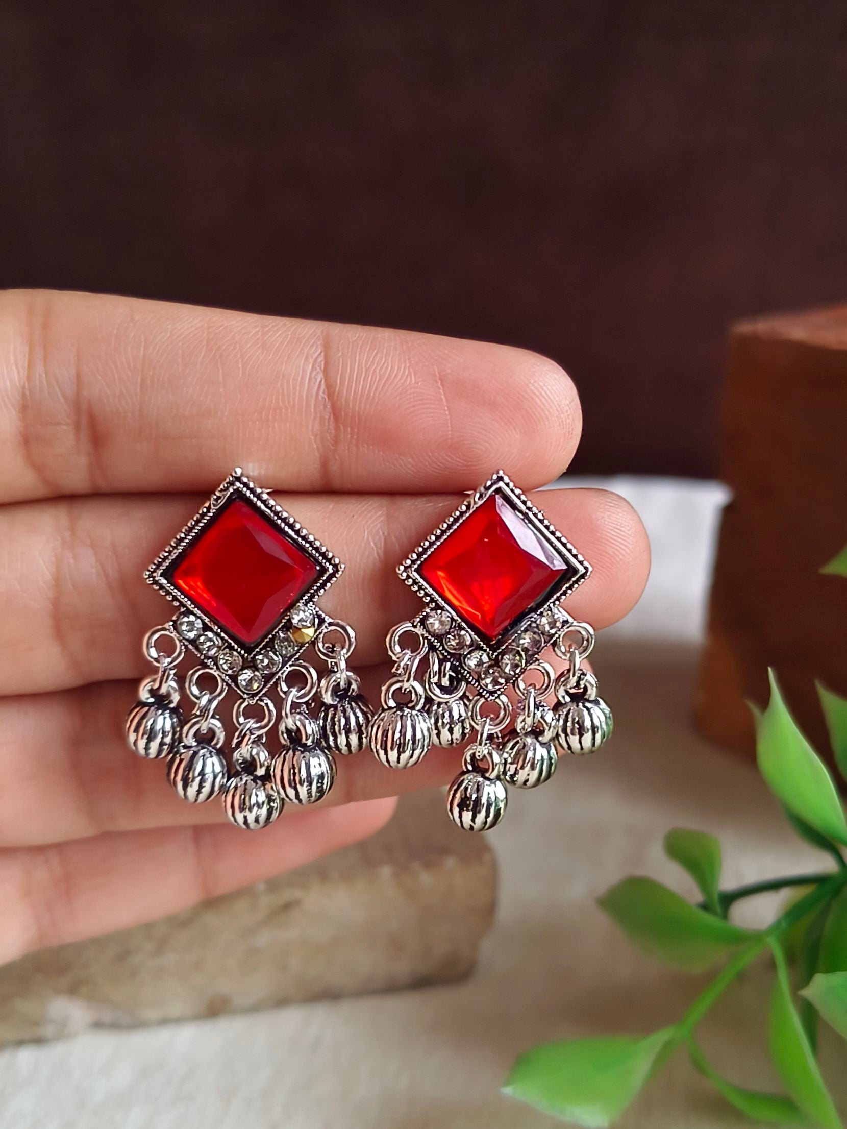Oxidised Earrings
