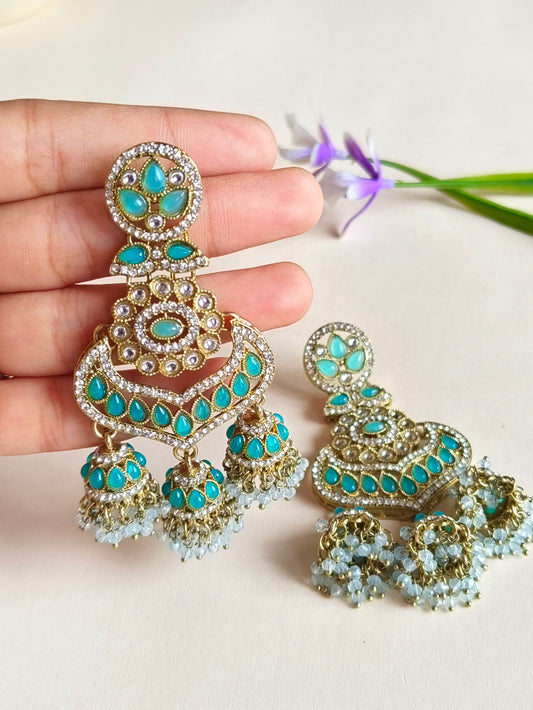Earrings 0858AMDLSBLU