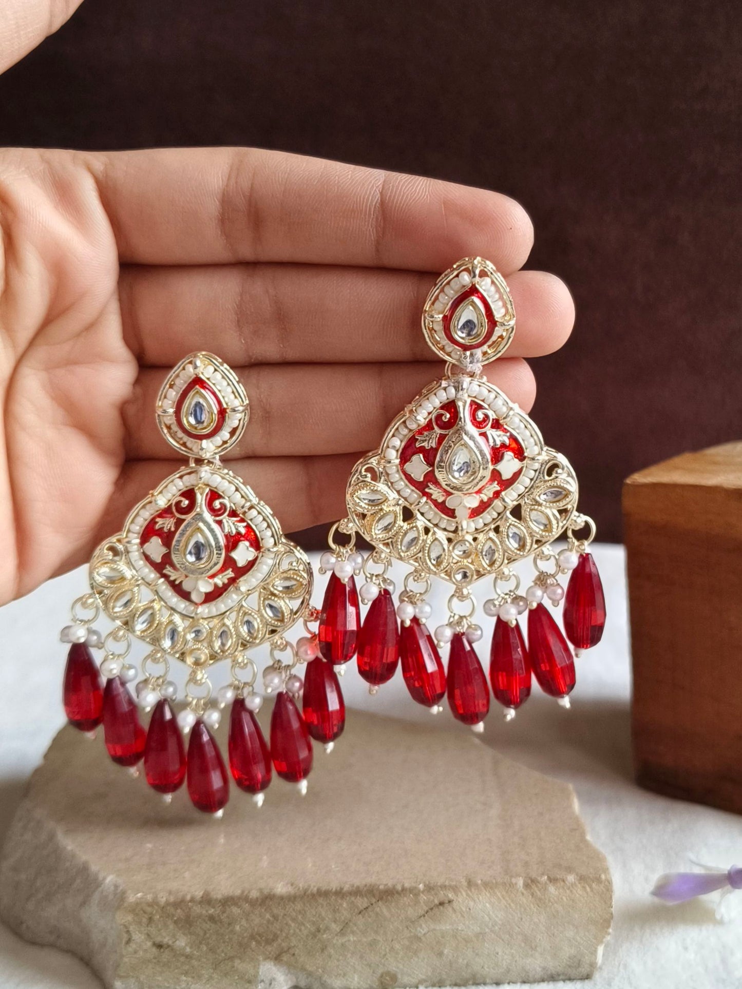 Earrings 0745AMDLRED