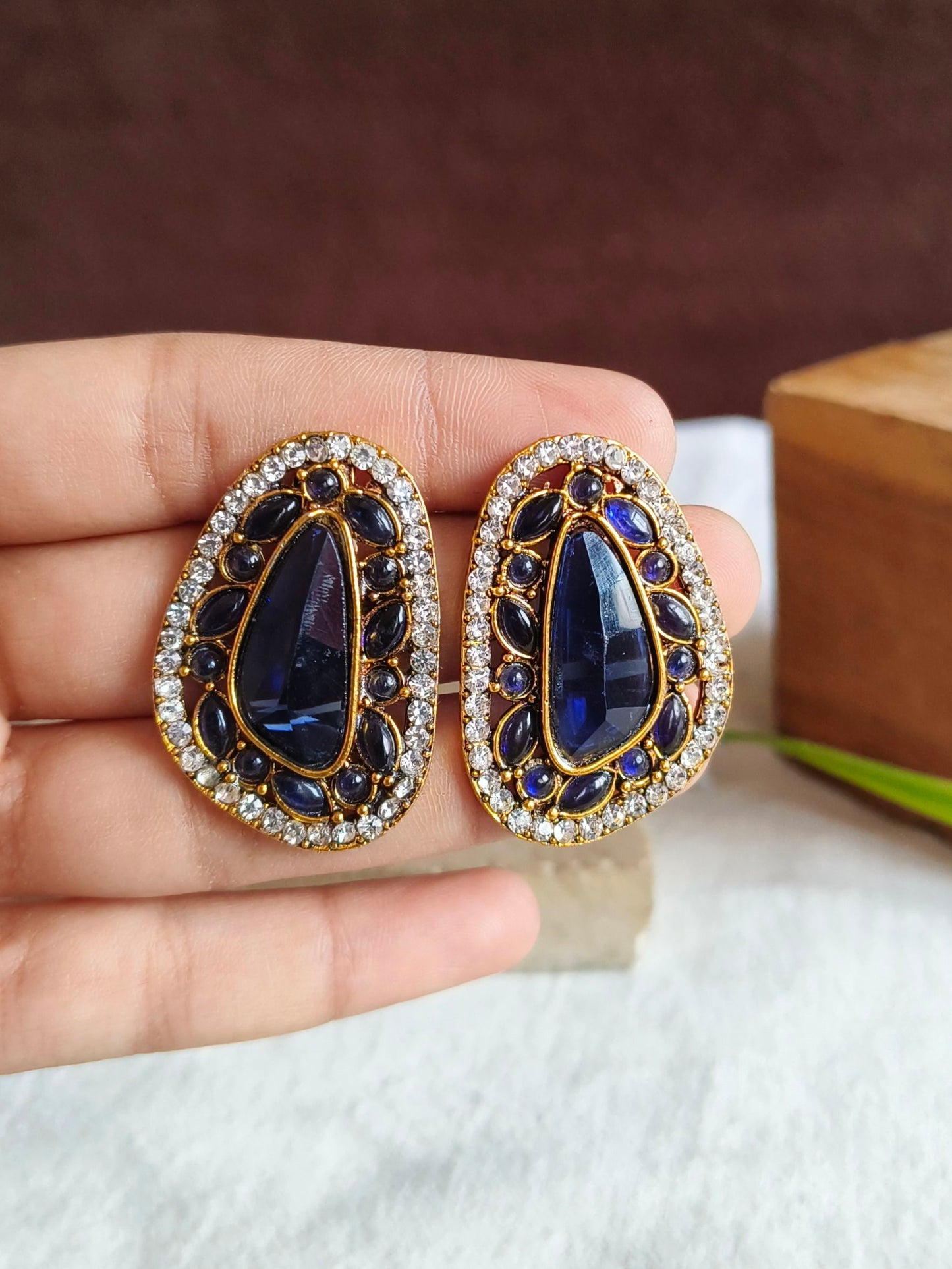 Earrings 0695AMSTBLU