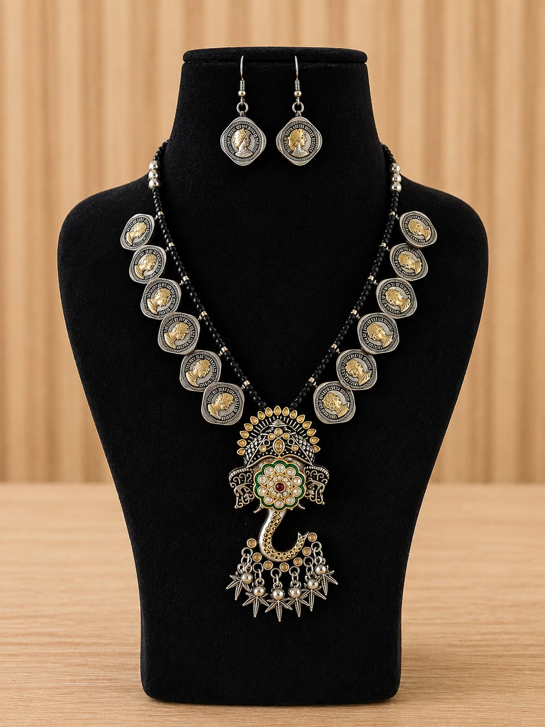 Dual Tone Jewellery Set