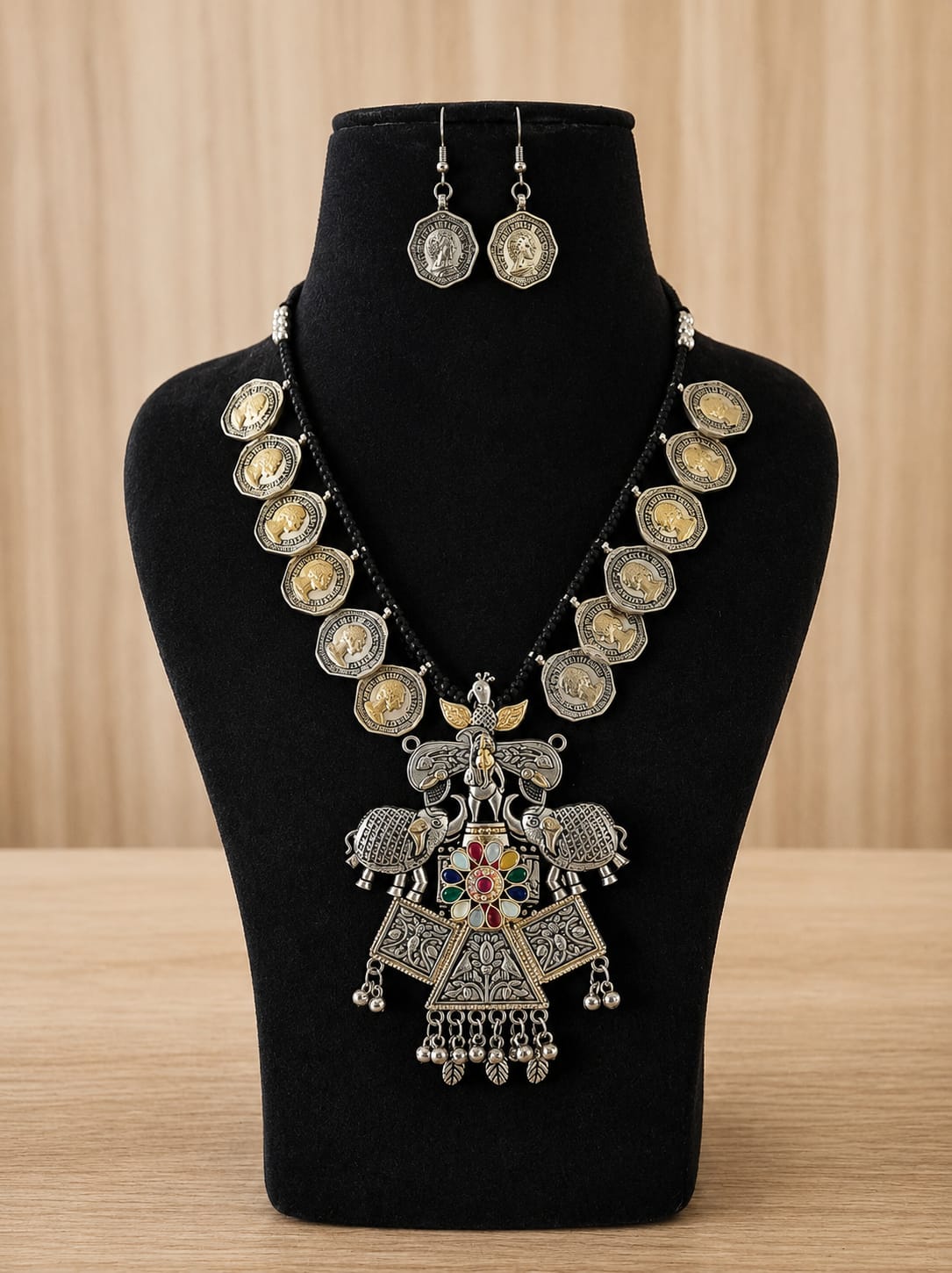 Oxidised Necklace Set