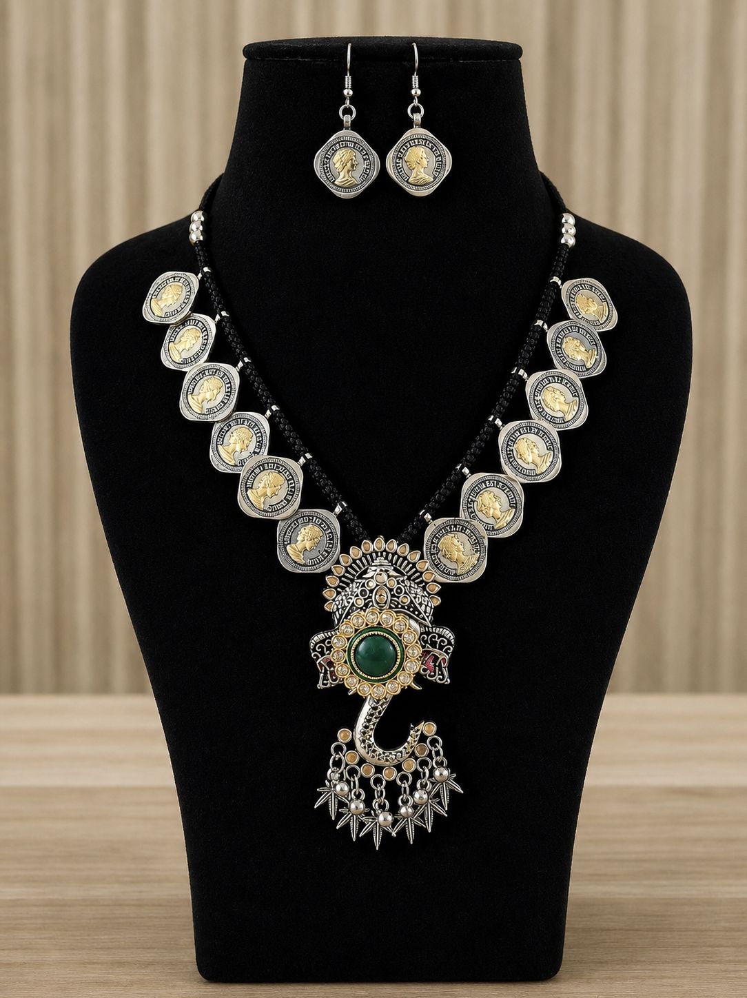 Navratri Dual Tone Necklace