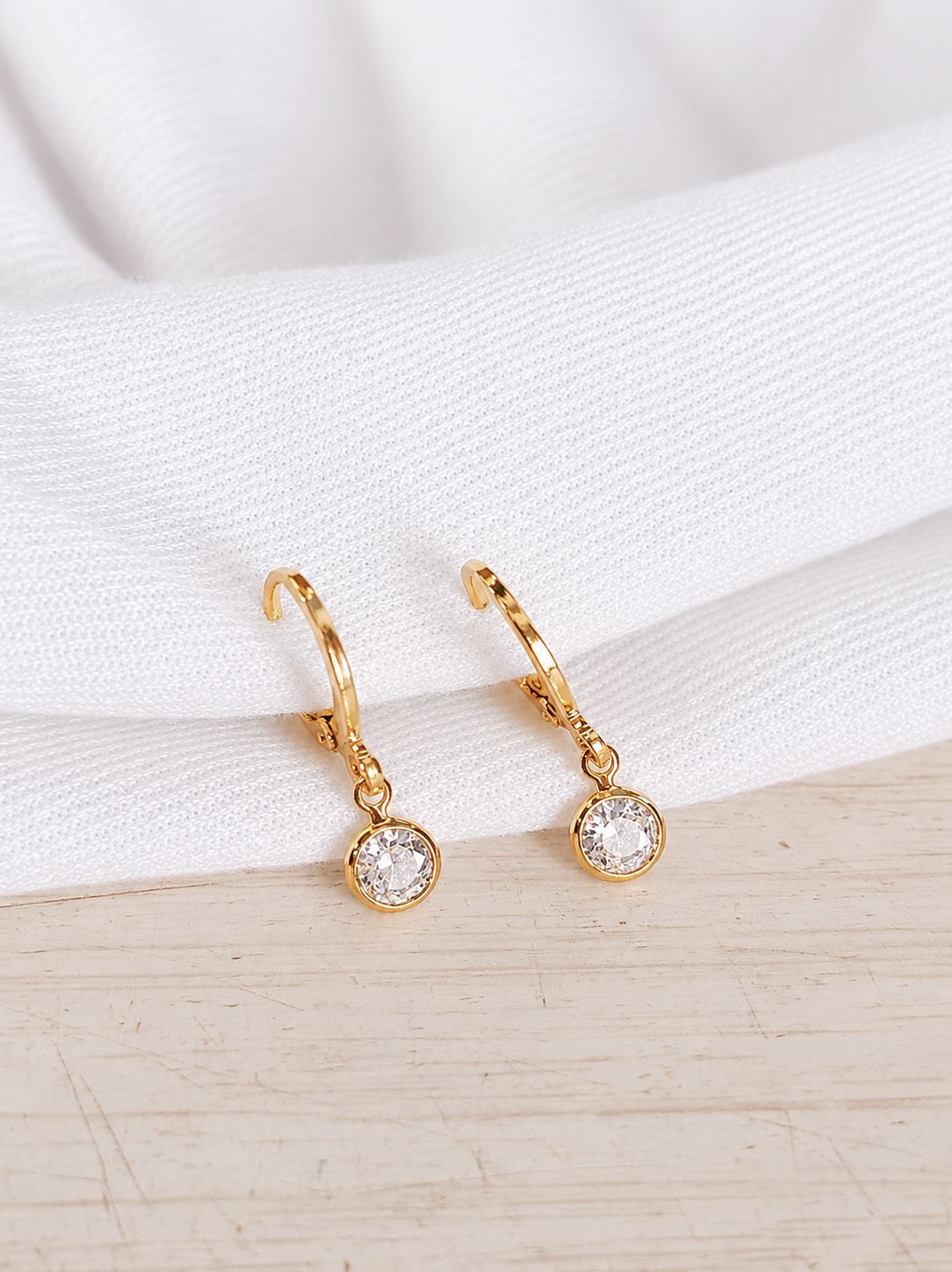Steel Stone Earrings