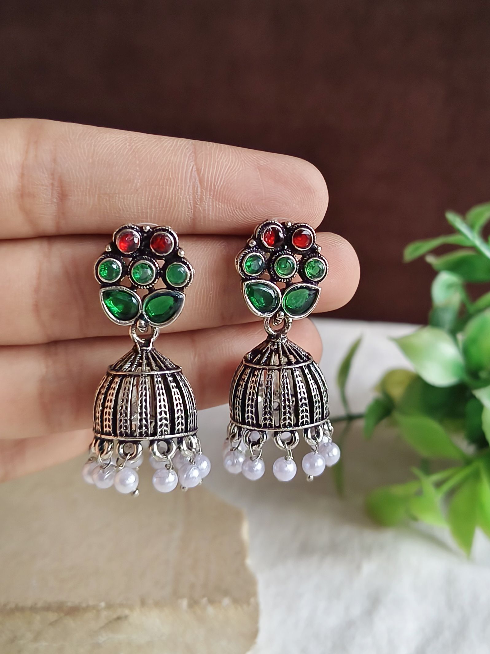 Indian Ethnic Oxidised Earrings