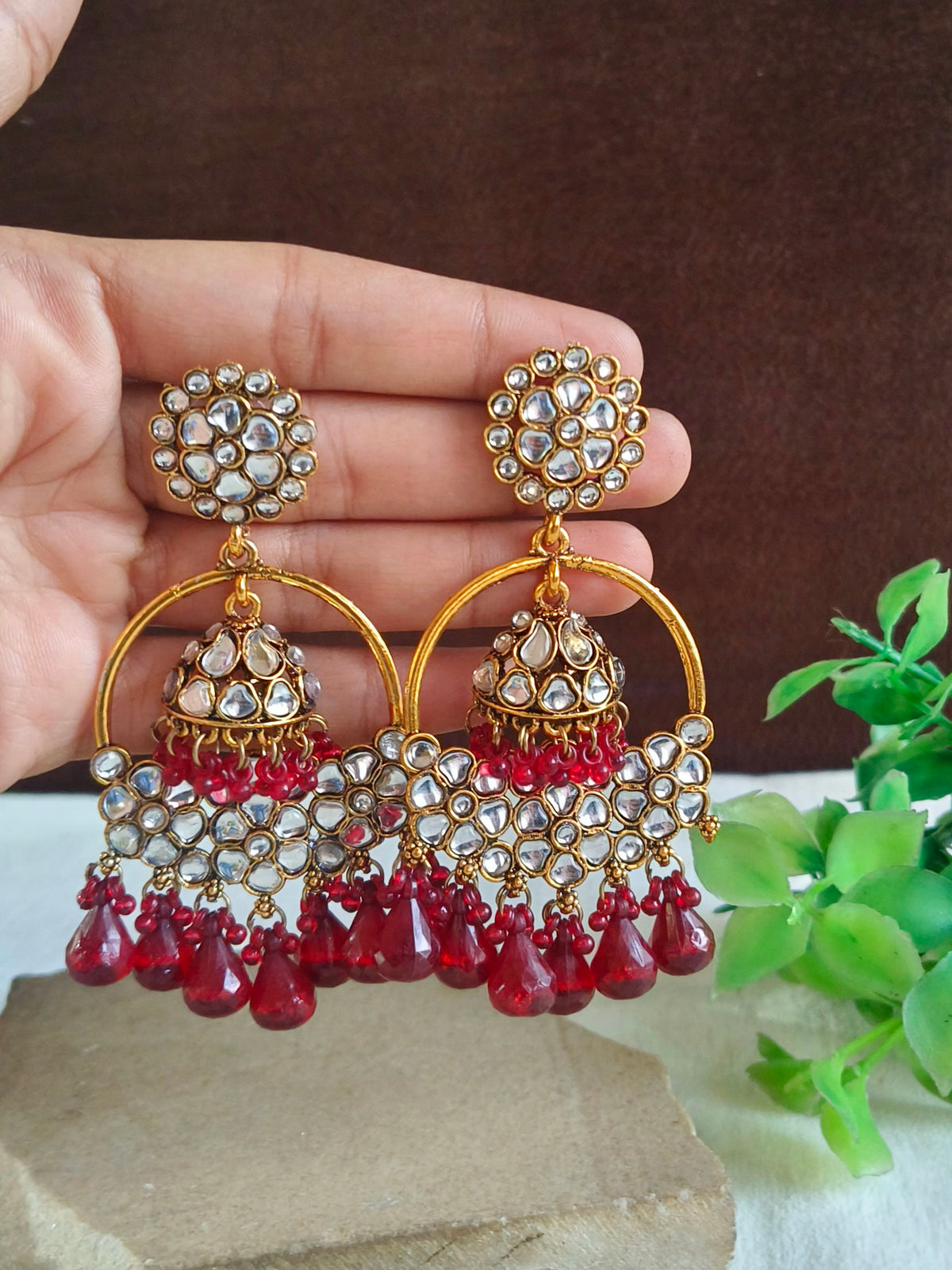 Ethnic Silver Oxidised Earrings