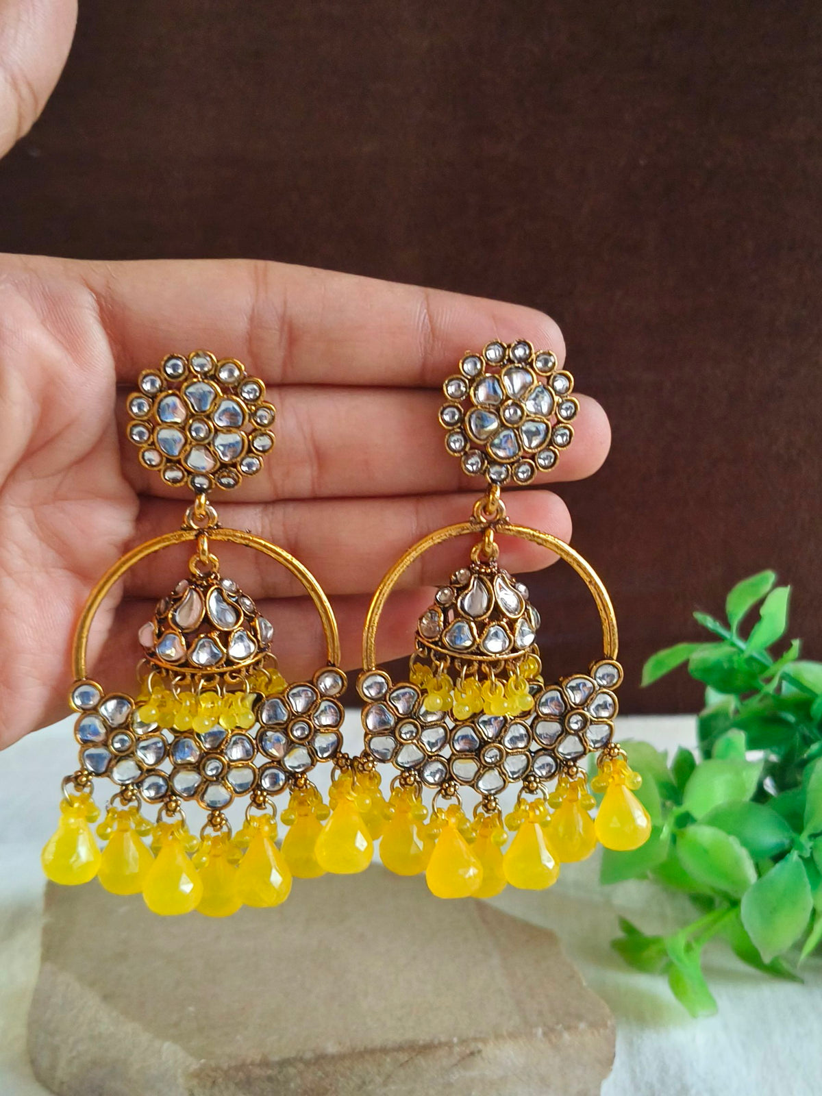 Traditional Oxidised Earrings