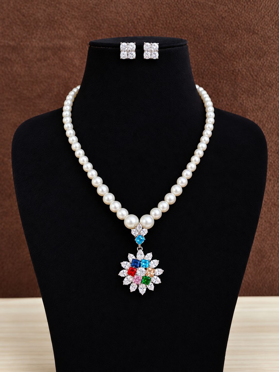 Indian AD Jewellery Set