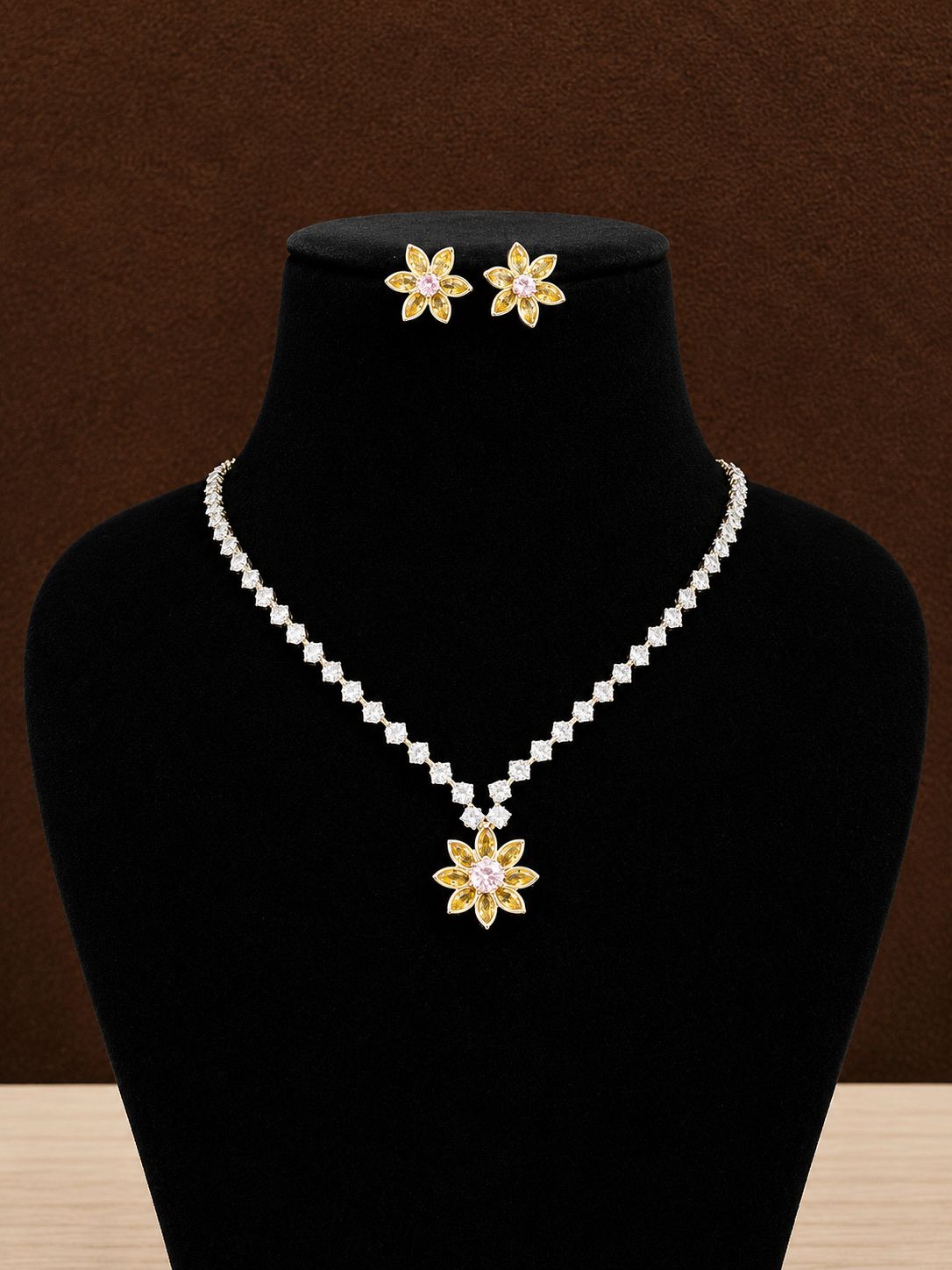 AD Necklace Set for Festive Wear