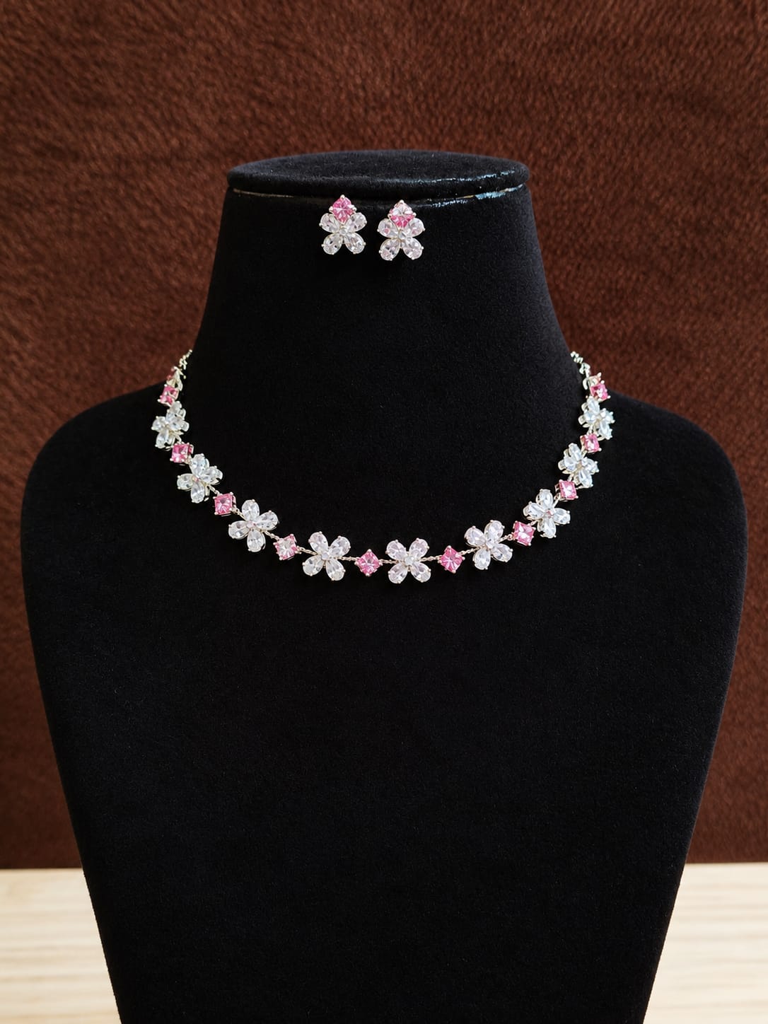 AD Necklace with Earrings