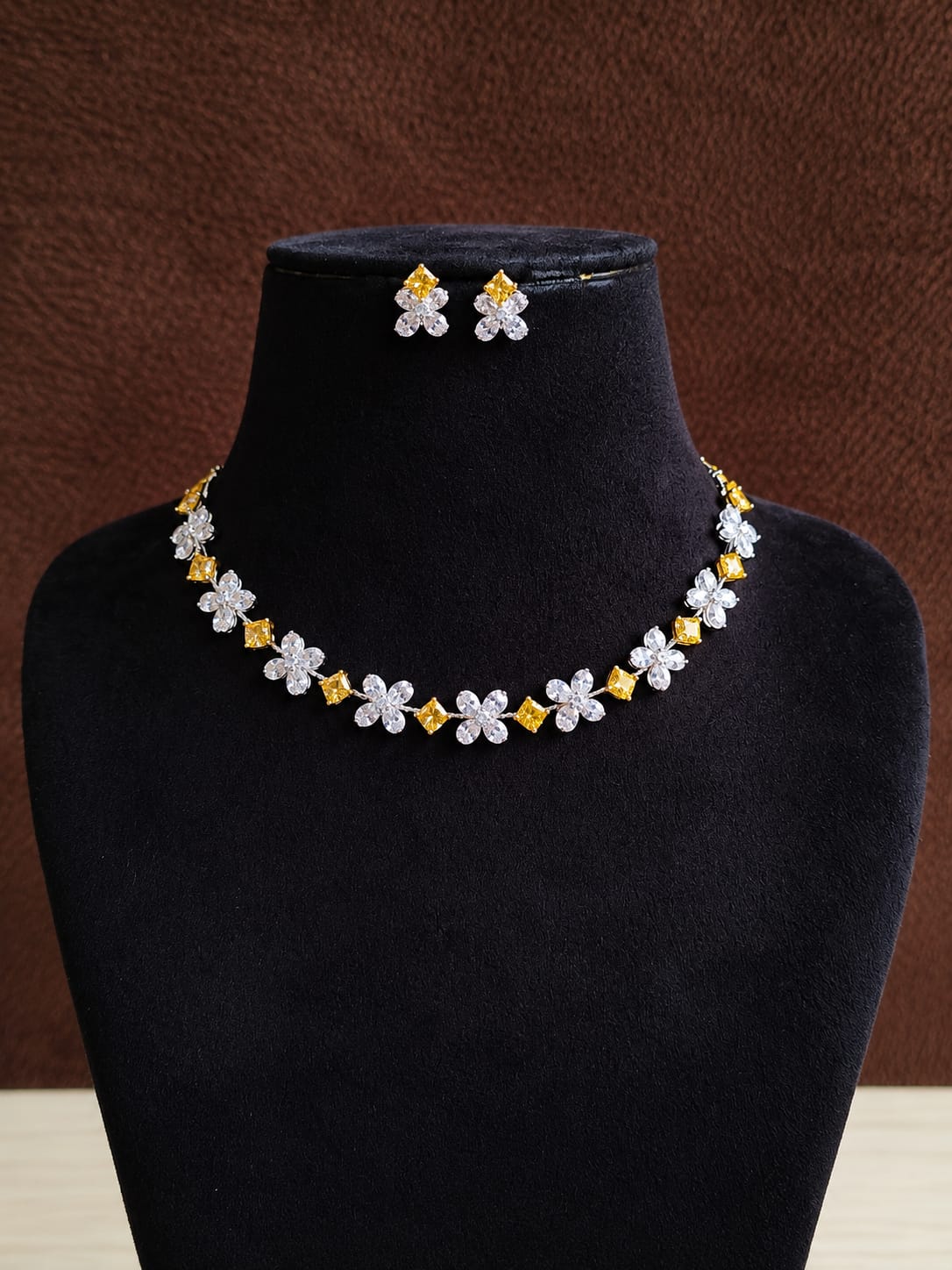 Ethnic AD Jewellery Set