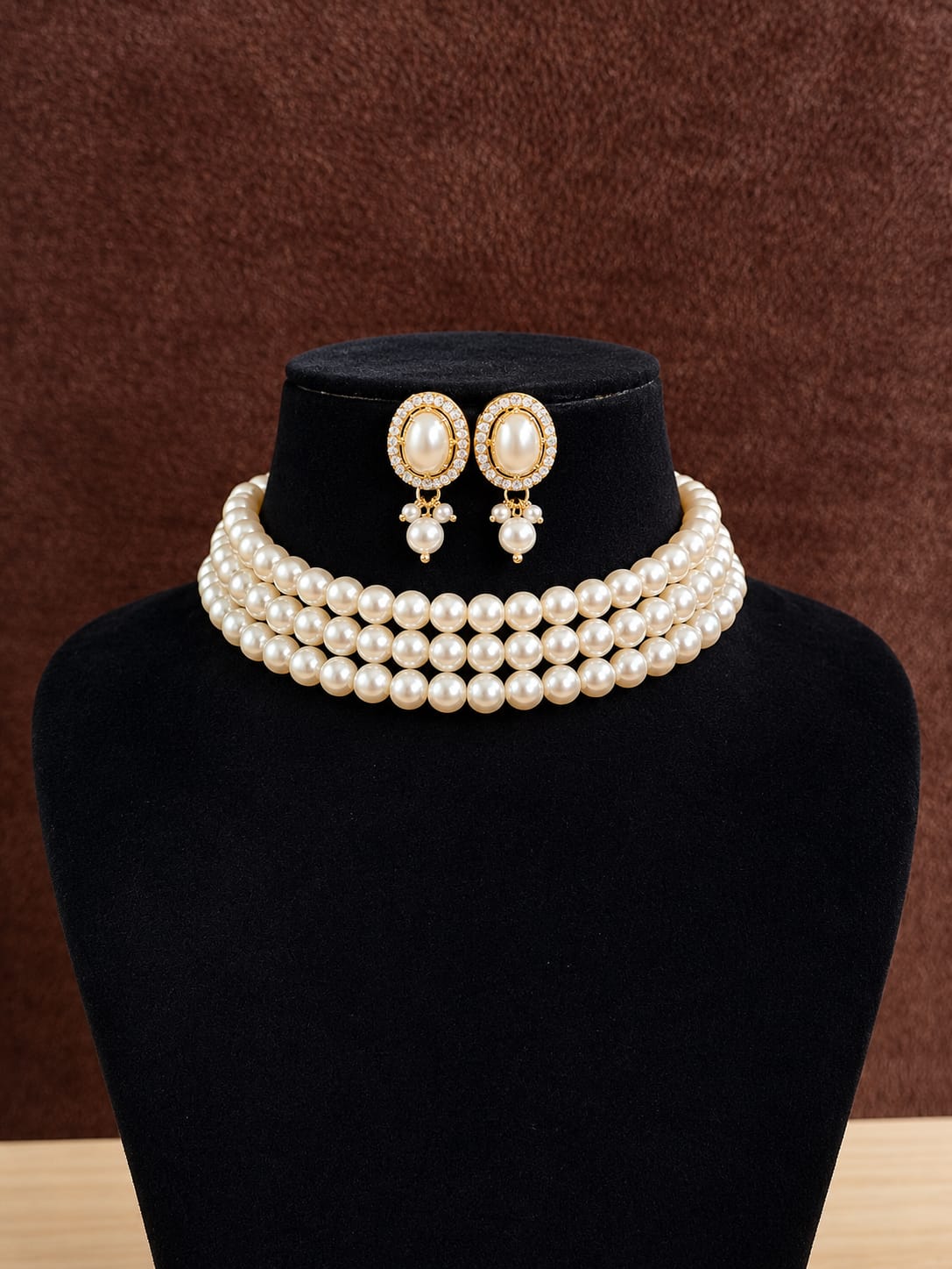 AD Necklace Set with Earrings