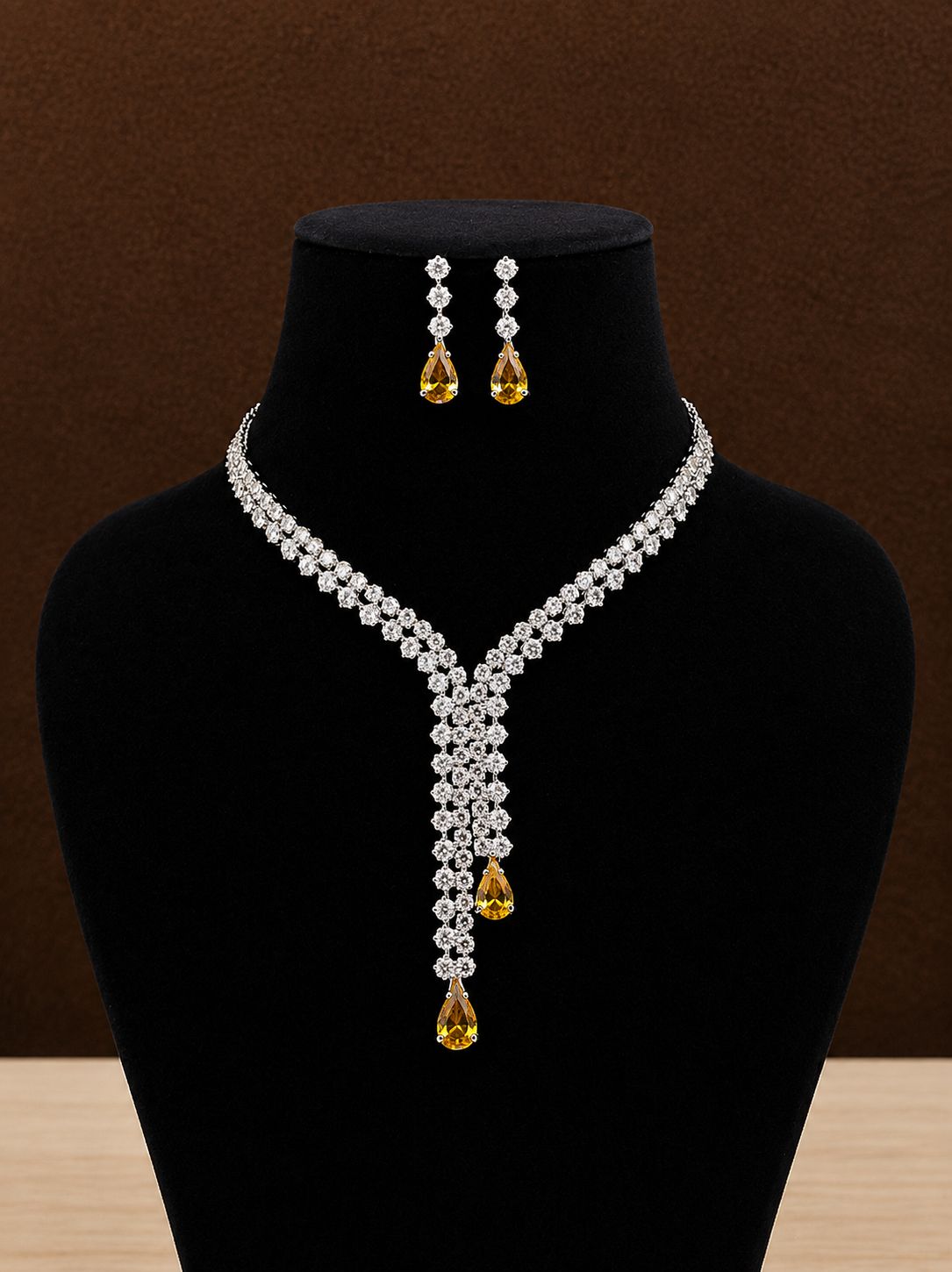 Trendy AD Jewellery Set