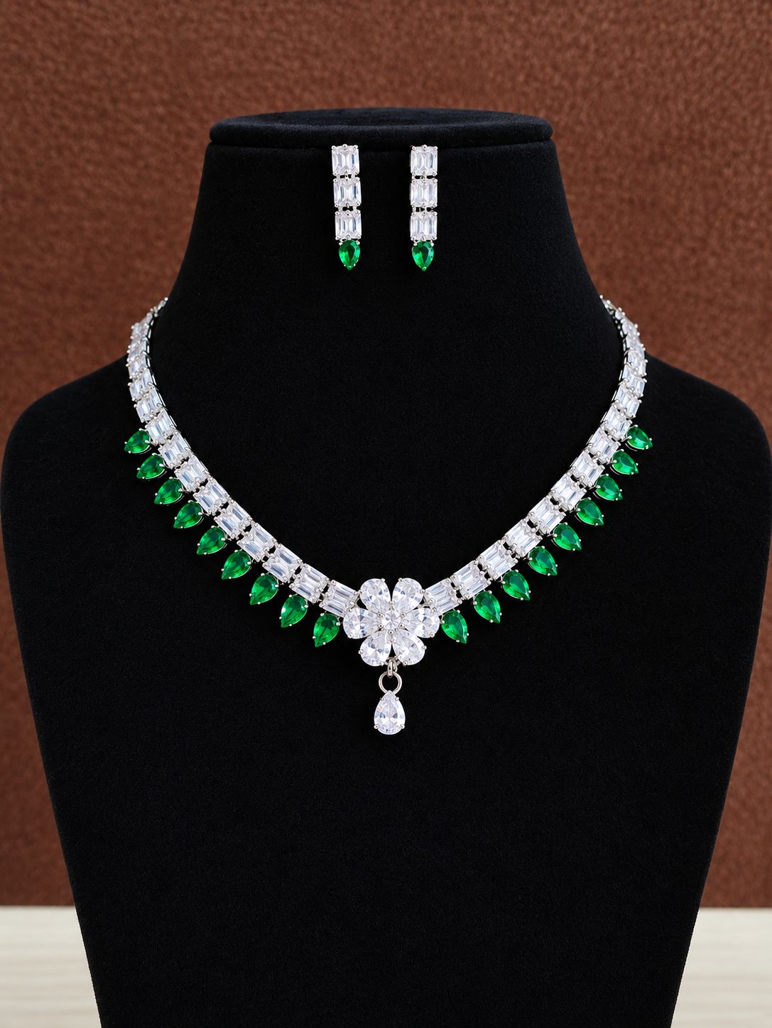American Diamond Necklace Set