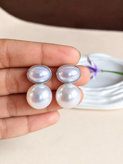 Pearl Earrings 2001AMSTSLV