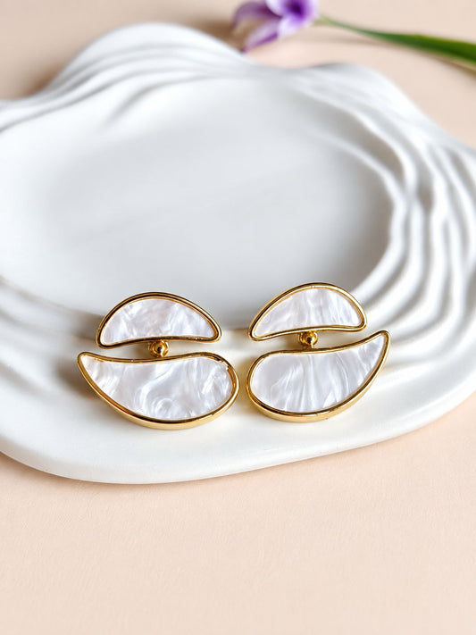 Earrings 0100AMDLWHT