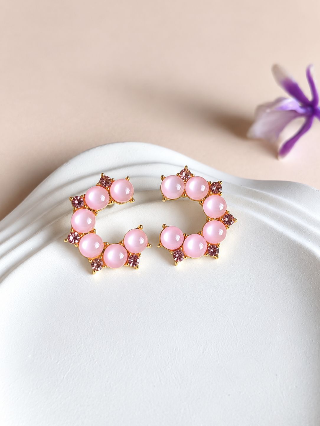 Korean Earrings 0127AMADSTPNK