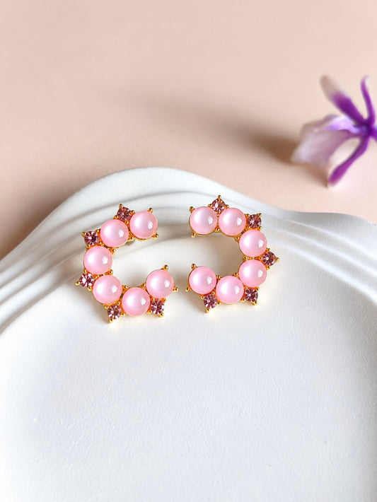 Korean Earrings 0127AMADSTPNK