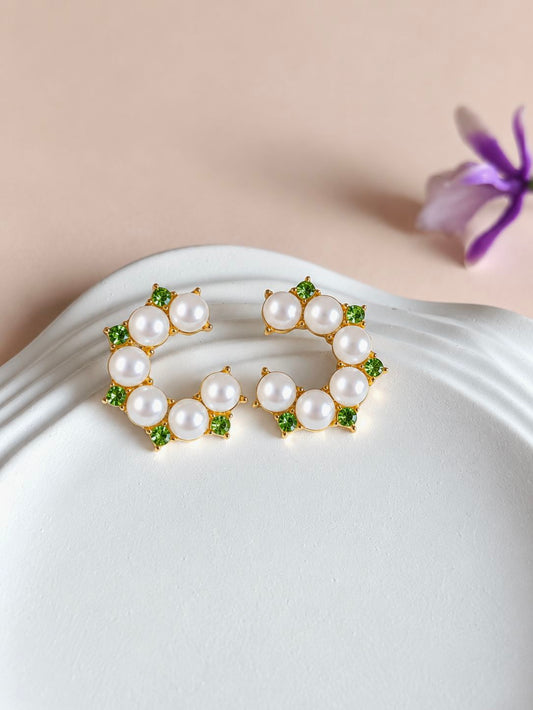 Korean Earrings 0127AMADSTGRN