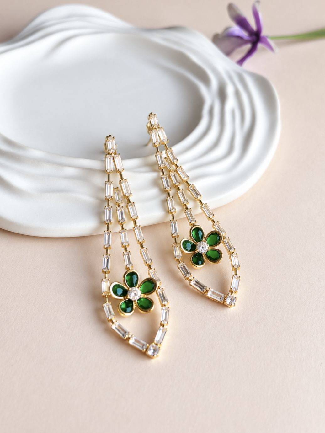 AD Earrings 0093AMADDLGRN