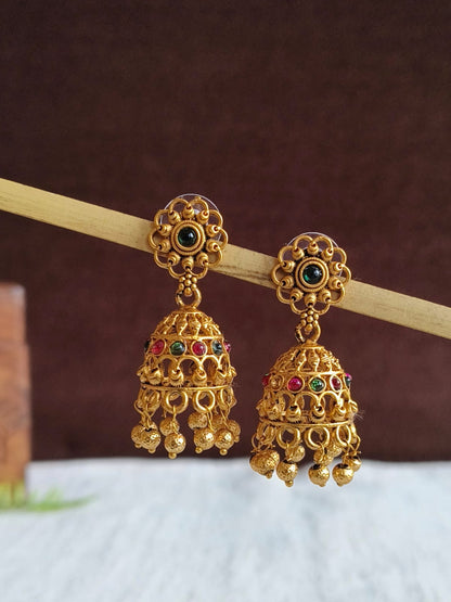 Golden Jhumka 1320