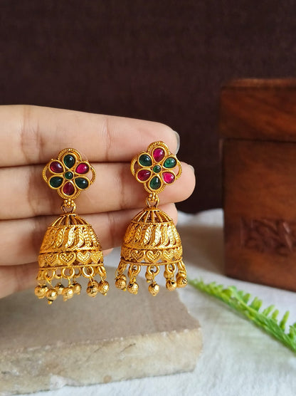 Golden Jhumka 1321