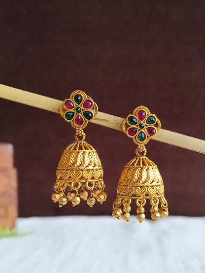 Golden Jhumka 1321