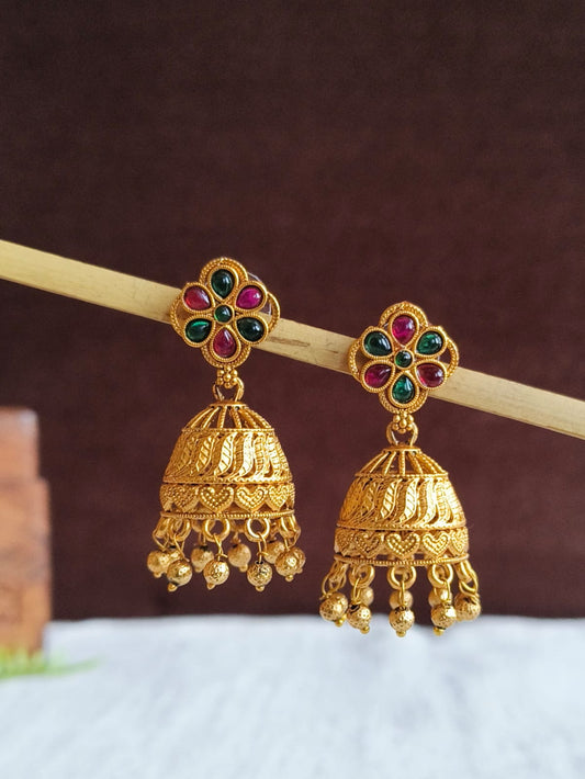 Golden Jhumka 1321