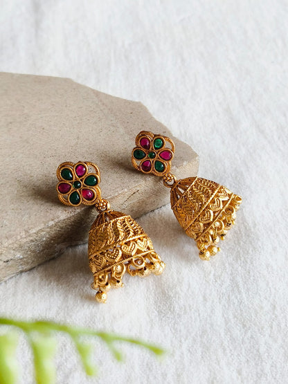 Golden Jhumka 1321