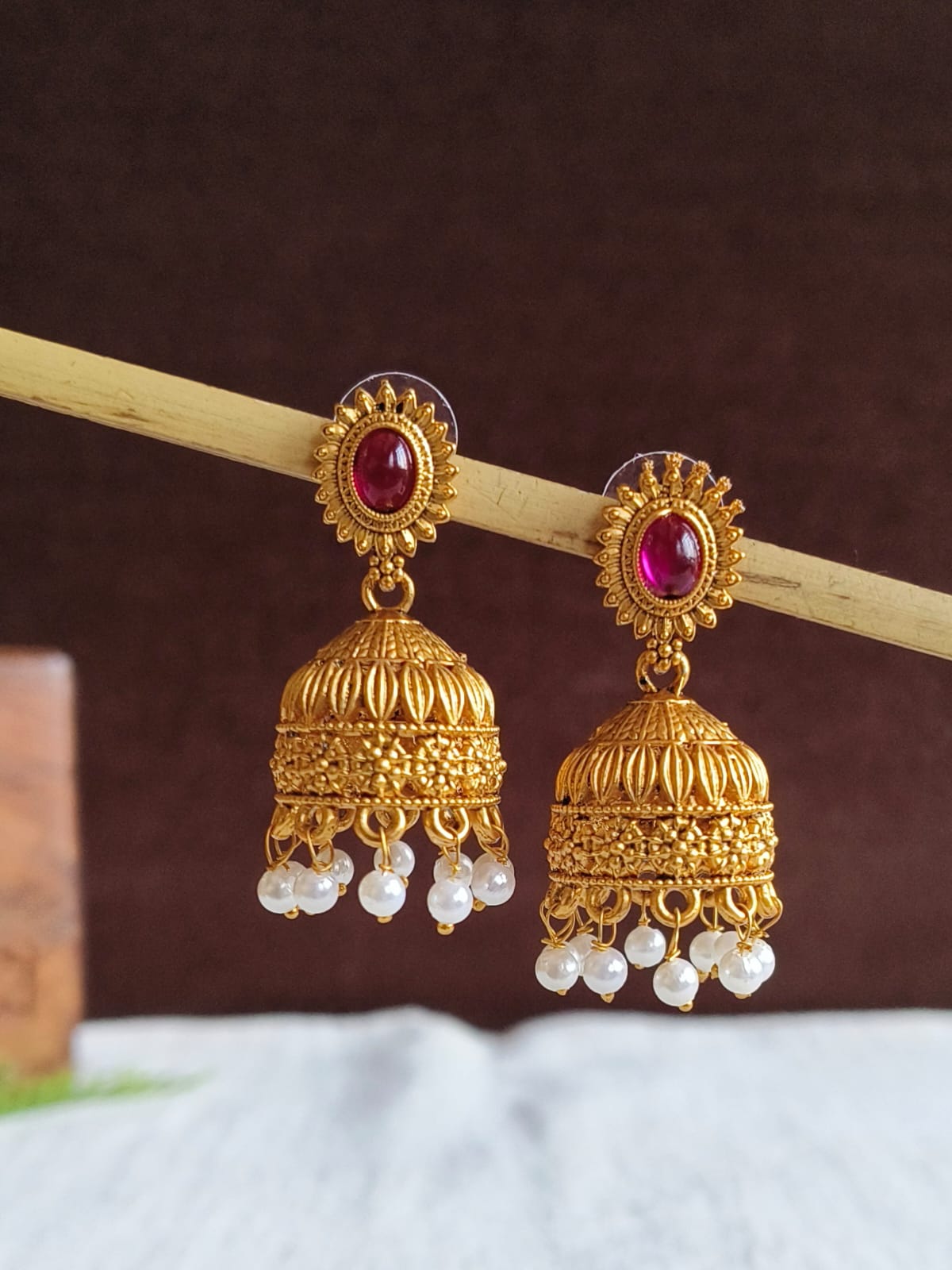 Golden Jhumka 1322