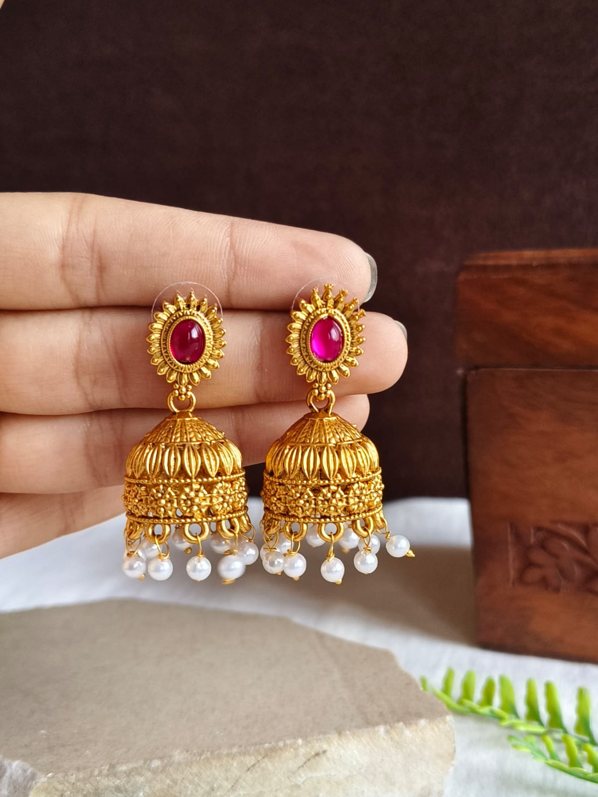 Golden Jhumka 1322