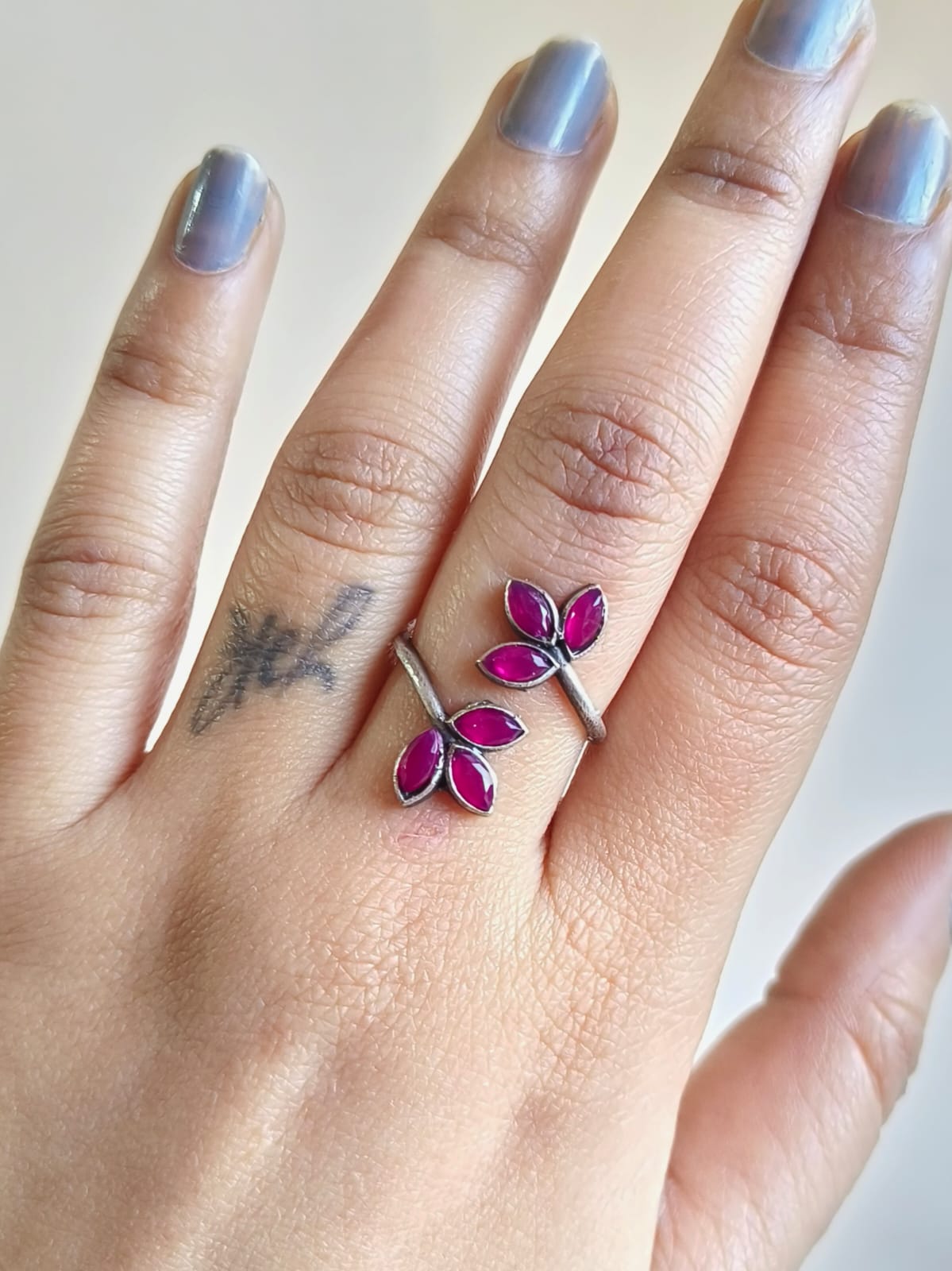 1223FRRED  Finger Ring