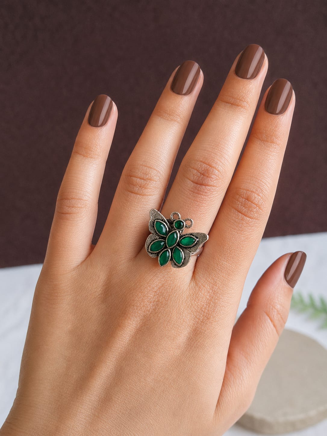 1207OXFRGRN Finger Ring